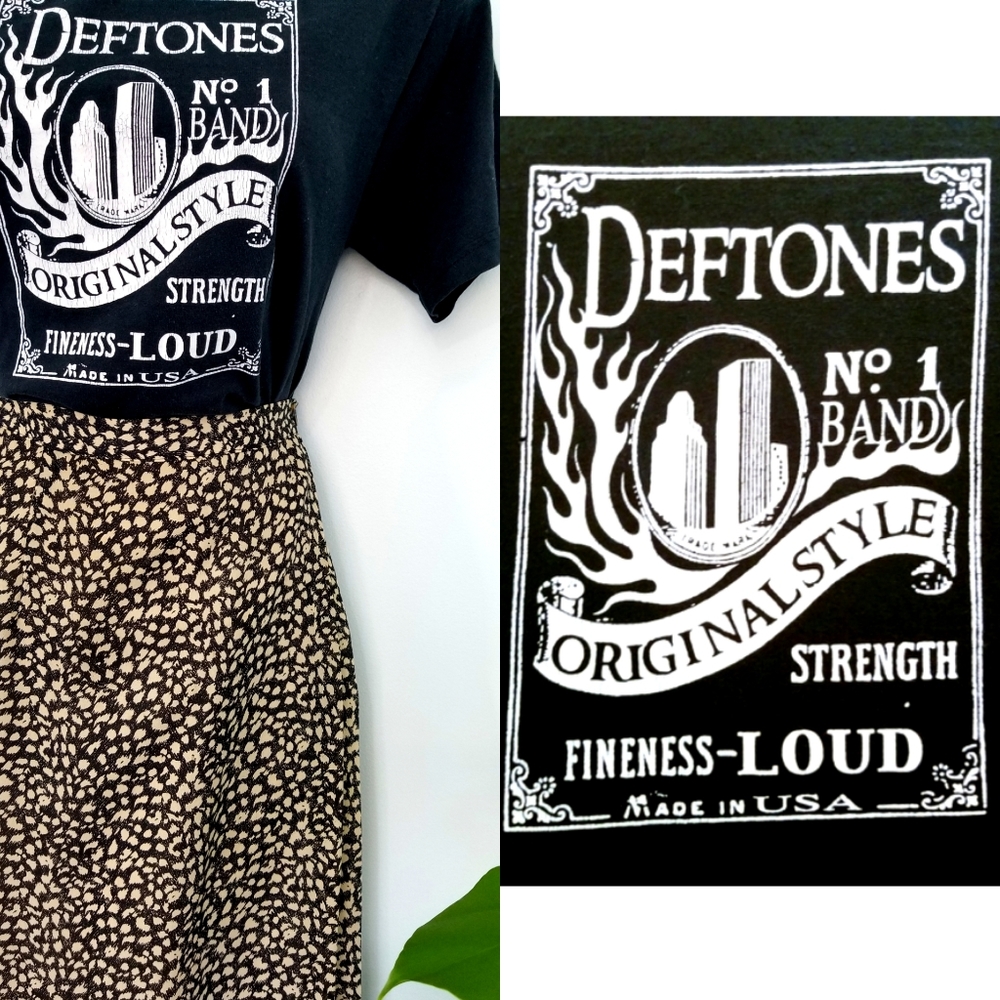 FIRM》Rare Vintage Deftones Jack Daniel's Band Tee
